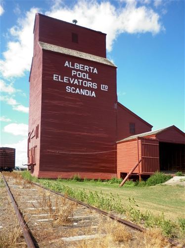 Another red silo, this time in Scandia
